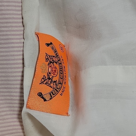 Y2k Juicy Couture Vintage Pink & White Striped Corduroy Button Up Blazer SZ:S - Picture 9 of 10
